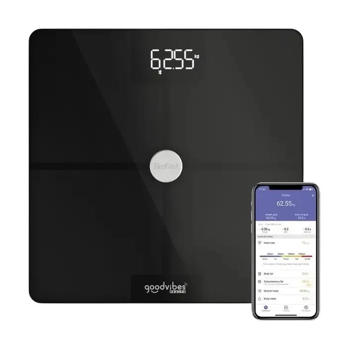 Electronic floor scales Tefal BM9660S1, Black 7