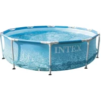 Framed Pool Intex Metal Frame, 4485L, Light Blue, 28206