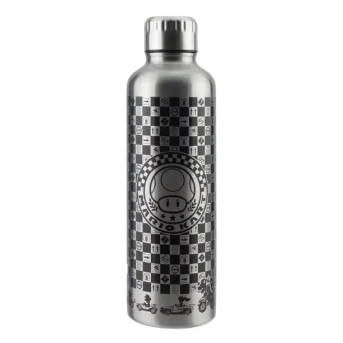 Water bottle Paladone Mario Kart, Silver