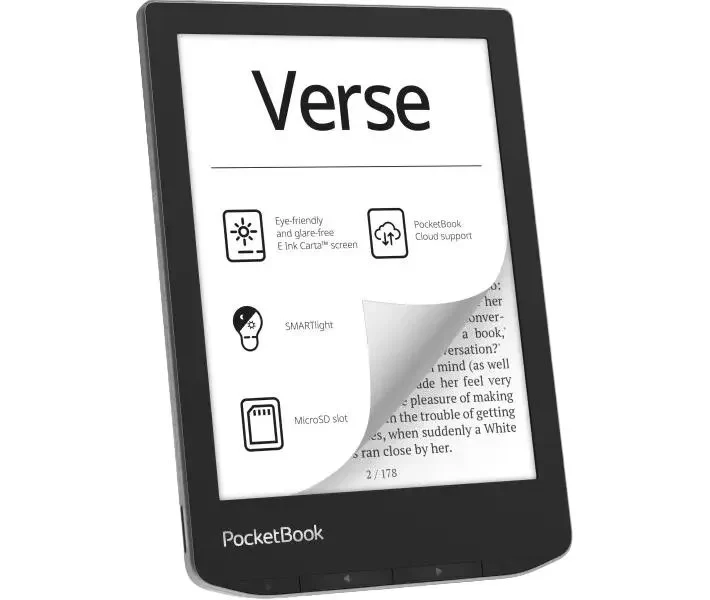 eBook Reader PocketBook Verse 629, Mist Grey 4