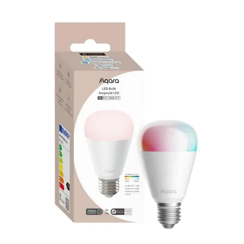 LED Bulb AQARA T2 (E27), E27, RGB + Warm White 5