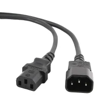 Power Cord Cablexpert Extension PC-189, 1.8 m, Black