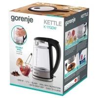 Electric Kettle Gorenje K17GDW, Black 4