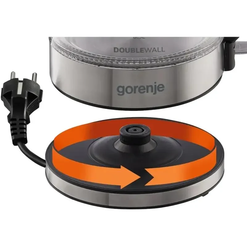 Electric Kettle Gorenje K17GDW, Black 9