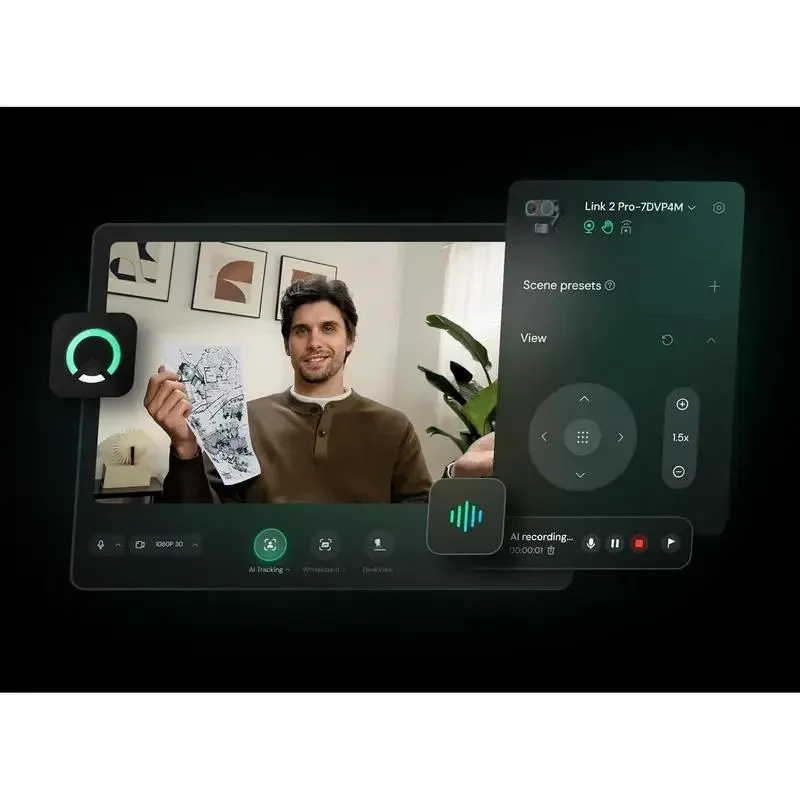 Webcam Insta360 Insta360 Link 2 Pro, 3840 x 2160, Black 8