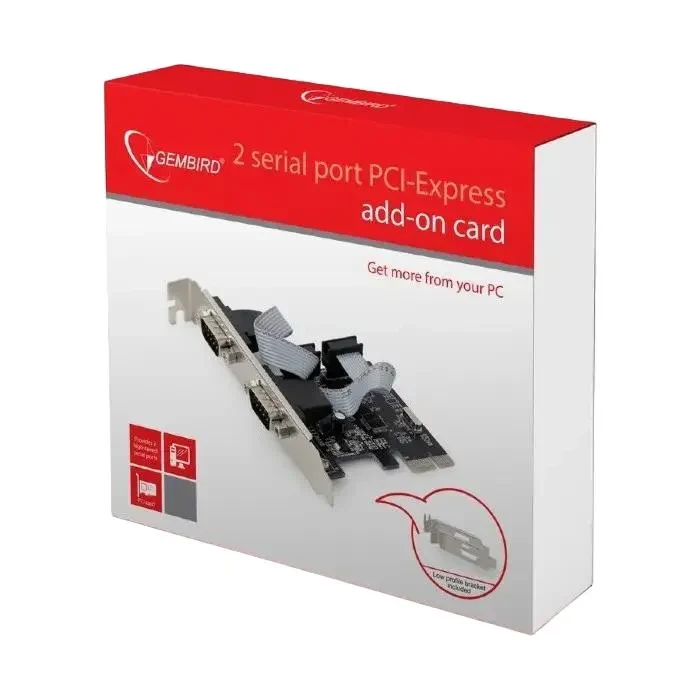 PCI-Express to 2xSerial port, Gembird "SPC-22", add-on card 3
