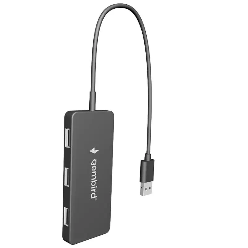 USB Hub Gembird UHB-U2P4-04, Black 2
