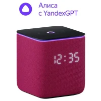 Smart Speakers Yandex Station Midi YNDX-00054, YandexGPT, Zigbee, Crimson