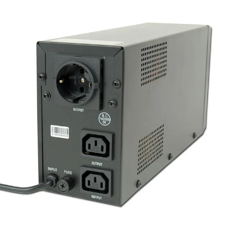 Gembird EnerGenie EG-UPS-031, LCD display, 650VA / 390W, UPS with AVR, Output sockets: 2 pcs x C13, 1 pc Schuko outlets 2