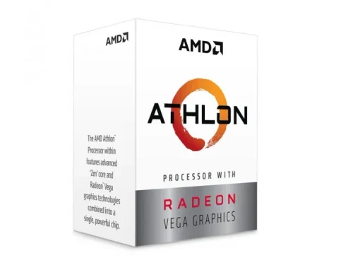 AMD Athlon 3000G, Socket AM4, 3.5GHz (2C/4T)  4MB L3, Integrated Radeon Vega 3 Graphics, 14nm 35W, Unlocked, Box