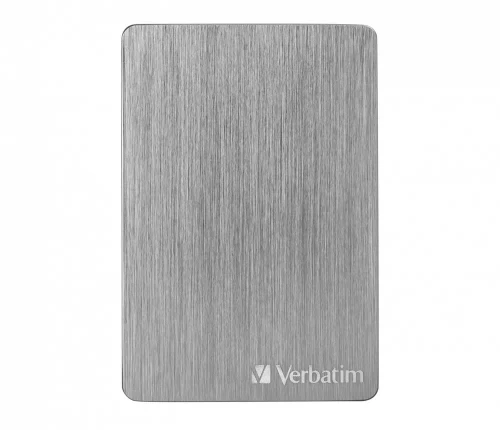 2.5” External HDD 1.0TB (USB3.2)  Verbatim Store 'n' Go ALU Slim, Space Grey, Aluminium, Sleek, Slim, Nero Backup Software, Green Button Energy Saving Software