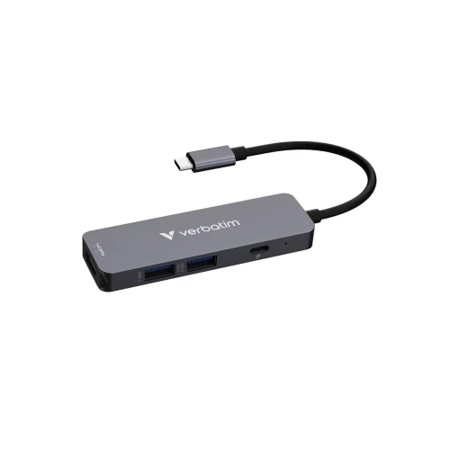 Adaptor Multiport USB-C Verbatim Essentials/ HDMI, USB-C PD, USB-A 3.2 Gen 1, USB-A