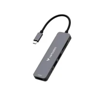 Adaptor Multiport USB-C Verbatim Essentials/ HDMI, USB-C PD, USB-A 3.2 Gen 1, USB-A, SD & microSD 3