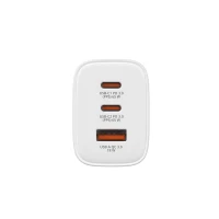 Incarcator USB VERBATIM Essentials GaN Charger 65W / 2x USB-C, 1x USB-A / White 3