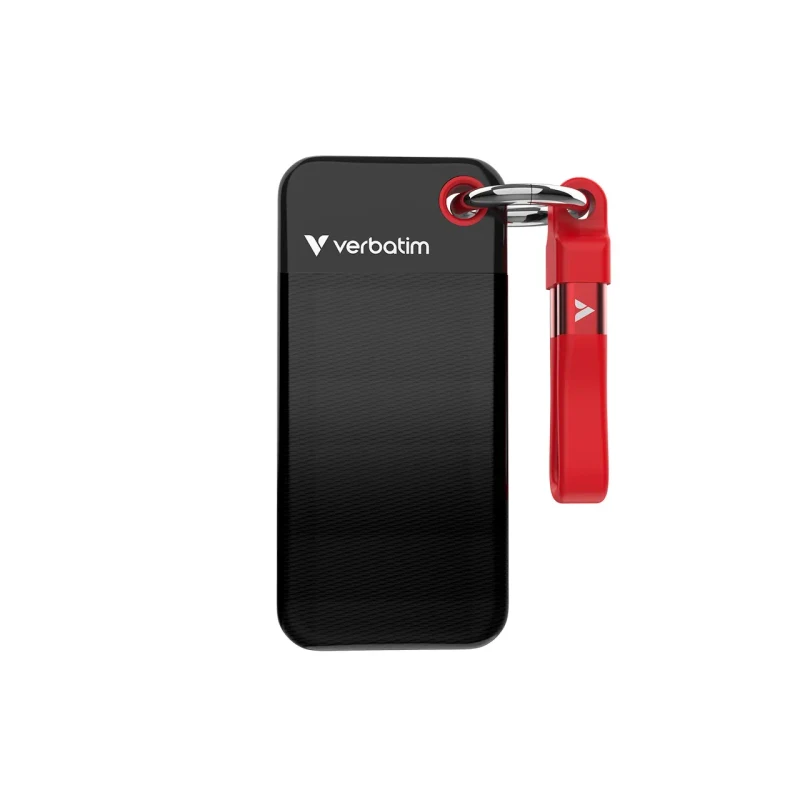 M.2 SSD External Verbatim Pocket / 256GB / USB 3.2 Gen 2 / Black/Red 3