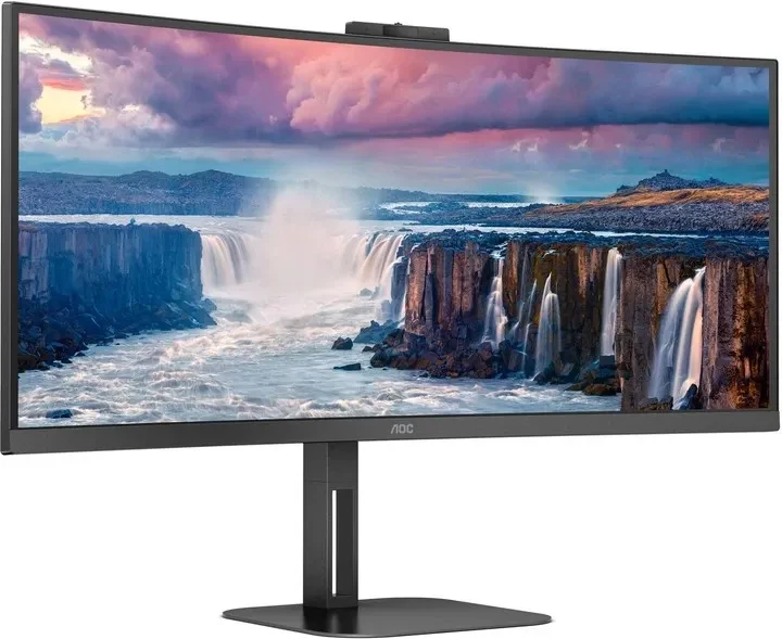 34.0” Monitor AOC CU34V5CW/BK/ Curved/ 21:9/ 4K 2