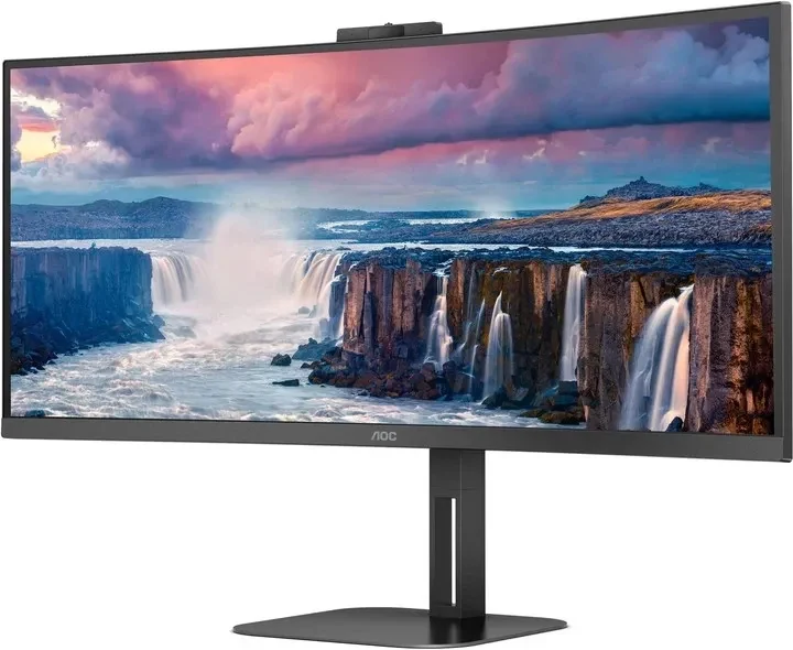 34.0” Monitor AOC CU34V5CW/BK/ Curved/ 21:9/ 4K 3
