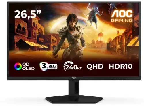 26.5” Monitor Gaming AOC Q27G4SDR/ QHD/ QD OLED/ 240Hz