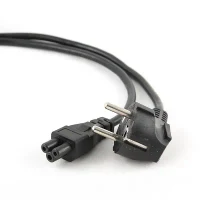 Power cord - 1.8m - Cablexpert PC-186-ML12, 1.8 m, Schuko input / C5 output, VDE approved,  Molded plugs, Black