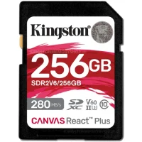 Card de memorie SD 256GB V60 Kingston Canvas React Plus, 280MB/s, UHS-II 2