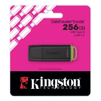 256GB USB3.2  Kingston DataTraveler Exodia G2 Black/Green, (Read 100 MByte/s, Write 12 MByte/s) 4