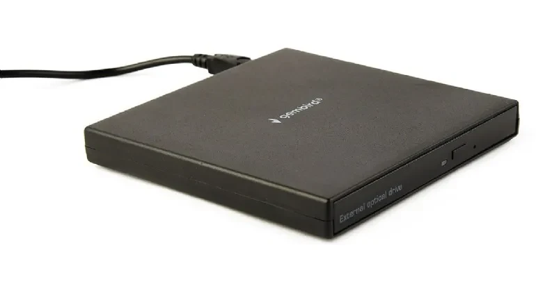 External DVD USB Drive Gembird  DVD-USB-04, CD-DA, CD-R, CD-RW, DVD+R, DVD+R DL, DVD+RW, DVD-R, DVD-R DL, DVD-RAM, DVD-ROM DL, DVD-RW, DVD-Video, Supported disc diameter: 80 mm,120 mm,  USB2.0, Black, Retail 2