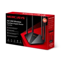 MERCUSYS MR30G  AC1200 Dual Band Wireless Gigabit Router, 867Mbps at 5Ghz + 300Mbps at 2.4Ghz, 802.11ac/a/b/g/n, MU-MIMO, 1 Gigabit WAN + 3 Gigabit LAN, 4 x 5dBi external antennas 4