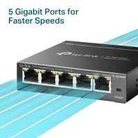 Switch TP-LINK TL-SG105E / 8 port / Gigabit / RJ45 / steel case 3