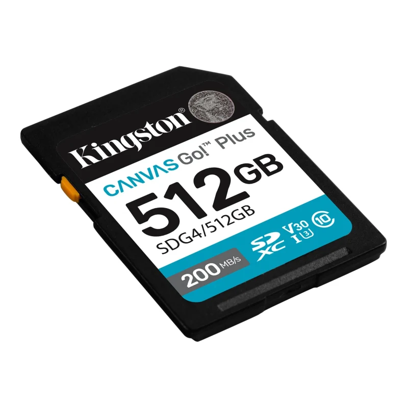 Card de memorie SD 512GB Kingston Canvas Go! Plus G4, 200/160MB/s 3