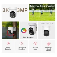 Camera inteligenta PTZ Wi-Fi pentru exterior MERCUSYS MC500, White 2