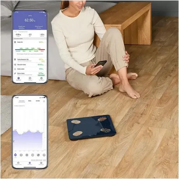 Electronic floor scales Tefal BM9720F0, Blue 3