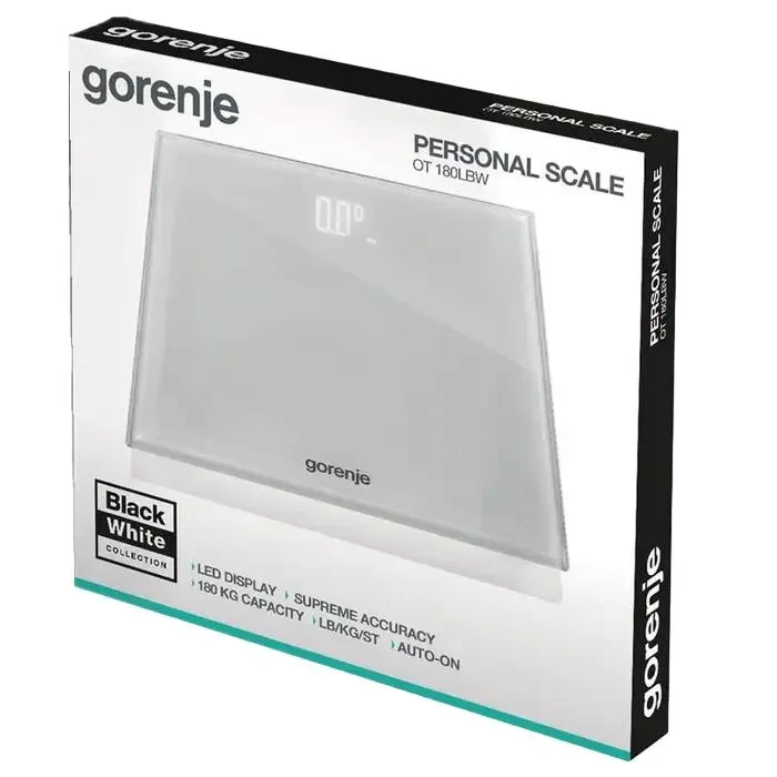 Electronic floor scales Gorenje OT180LBW, White 2