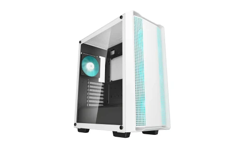 Carcasa DEEPCOOL CC560 WHITE V2/ w/oPSU / Side-Window / 4x120mm / ATX / White