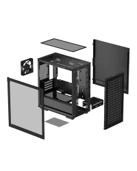 Carcasa DEEPCOOL CH370 / w/oPSU / Side-Window / 1x120mm / ATX / Black 5