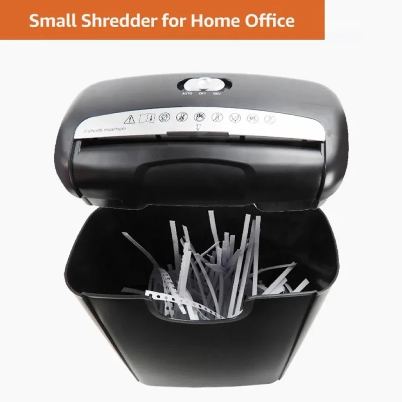 Shredder Qsmile P4 601C/ P-2/ 6 sheets 80g/m / 10L/ Grey 2