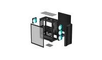 Carcasa DEEPCOOL CC560 V2/ w/oPSU / Side-Window / 4x120mm / ATX / Black 10
