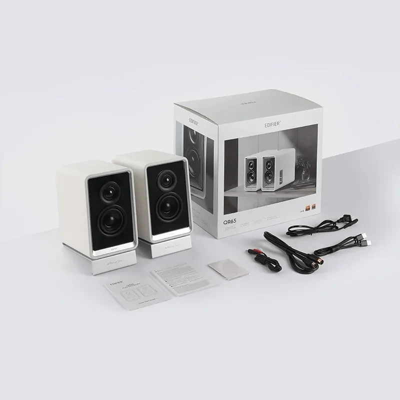 Hi-Res boxe Speakers Edifier QR65  with GaN charger 65w / 2x35W / Bluetooth / RGB / White 7
