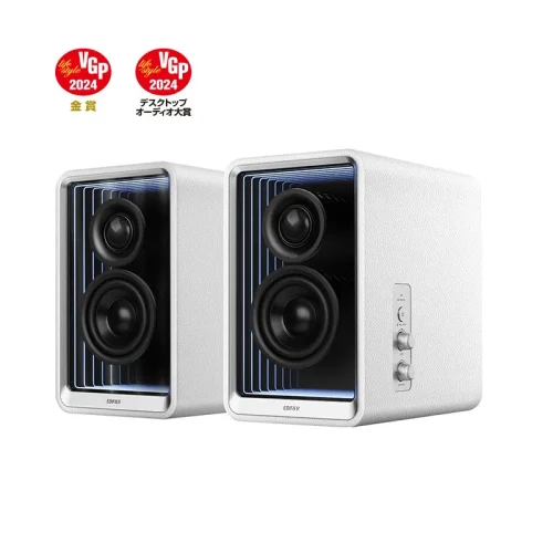 Hi-Res boxe Speakers Edifier QR65  with GaN charger 65w / 2x35W / Bluetooth / RGB / White