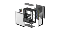 Carcasa DEEPCOOL CG580 4F V2/ w/oPSU / Side-Window / ATX / Black 9