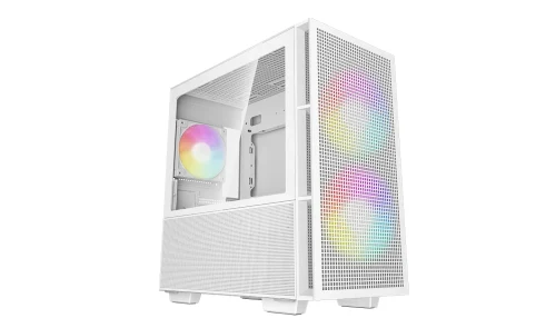 Carcasa DEEPCOOL CH360 WHITE / w/oPSU / Side-Window / Micro-ATX / White