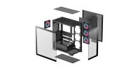 Carcasa DEEPCOOL CG580 4F/ w/oPSU / Side-Window / ATX / Black 11