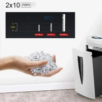Shredder Qsmile C-838/ P-4/ 8 sheets 220 mm/ White 3