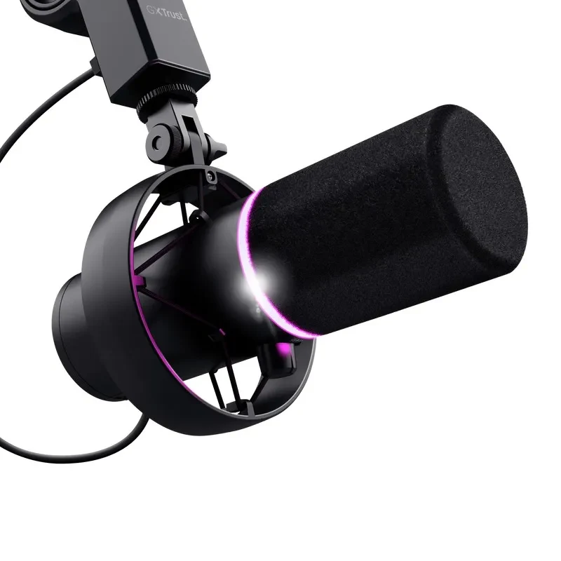 Microfon de studio profesional pe suport Trust GXT 255+ ONYX / USB / Black 5