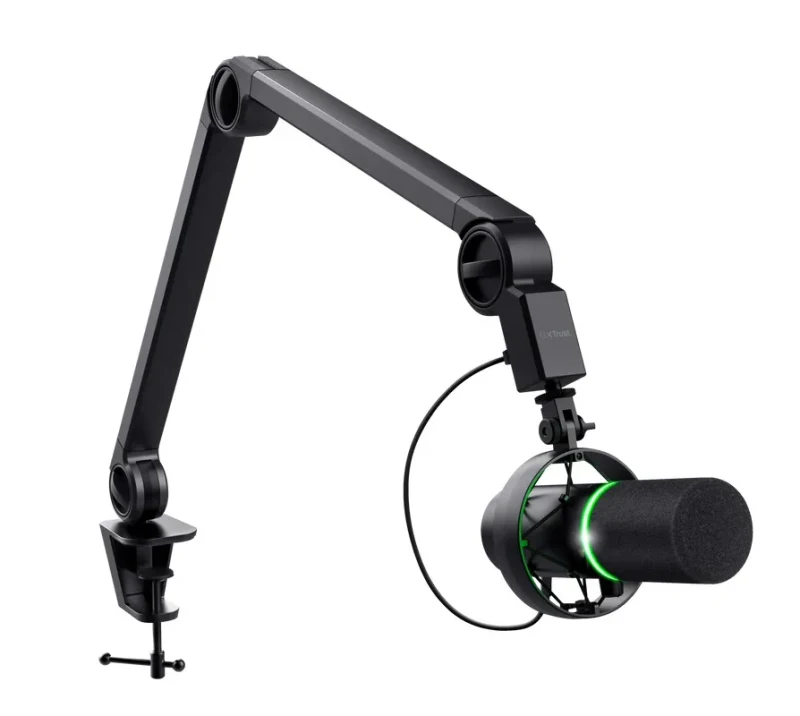 Microfon de studio profesional pe suport Trust GXT 255+ ONYX / USB / Black 3