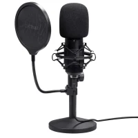 Microfon de streaming cu suport de masa Trust GXT 269 Emita II / USB-С