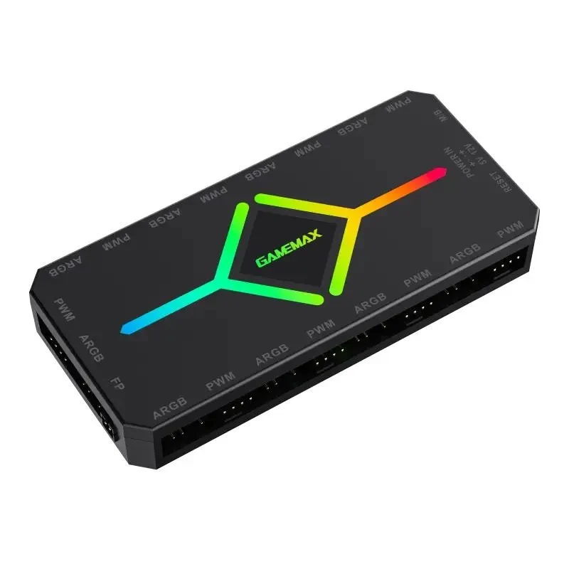 Fan Hub Gamemax V4.0 ARGB+PWM Controller(V4.0), Black  4