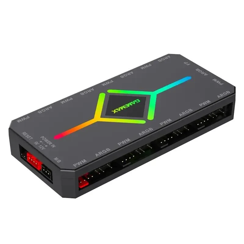 Fan Hub Gamemax V4.0 ARGB+PWM Controller(V4.0), Black  5