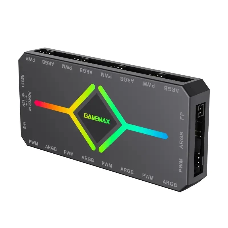 Fan Hub Gamemax V4.0 ARGB+PWM Controller(V4.0), Black  6