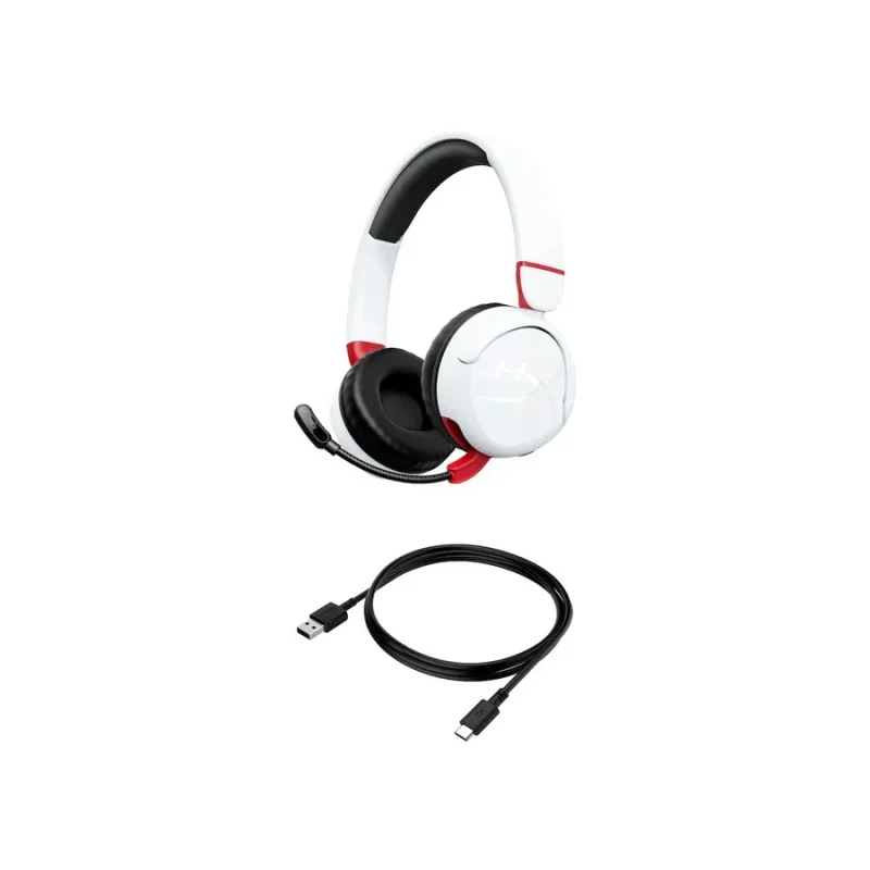 Casti Wireless Headset HyperX Cloud Mini, White/Red, [7G8F2AA] 6