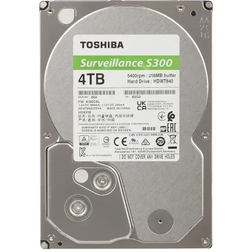 3.5” HDD Toshiba HDWT840UZSVA  S300 / 4.0TB/ 5400rpm/ 256MB